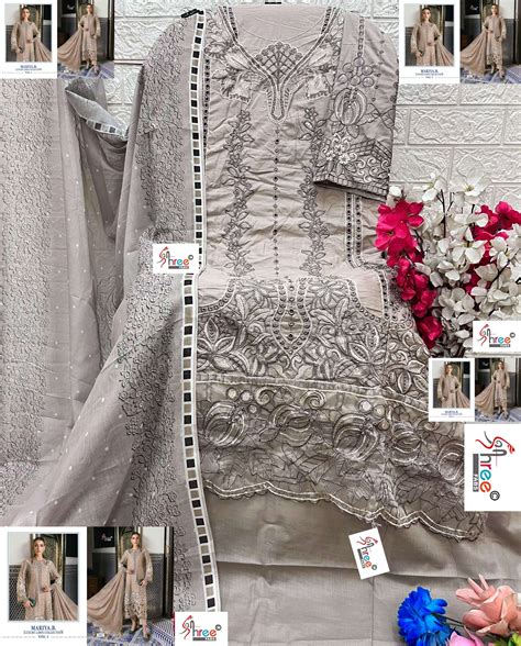SHREE FABS MARIYA B LAWN COLLECTION 25 VOL 1 COTTON EMBBROIDERY ...