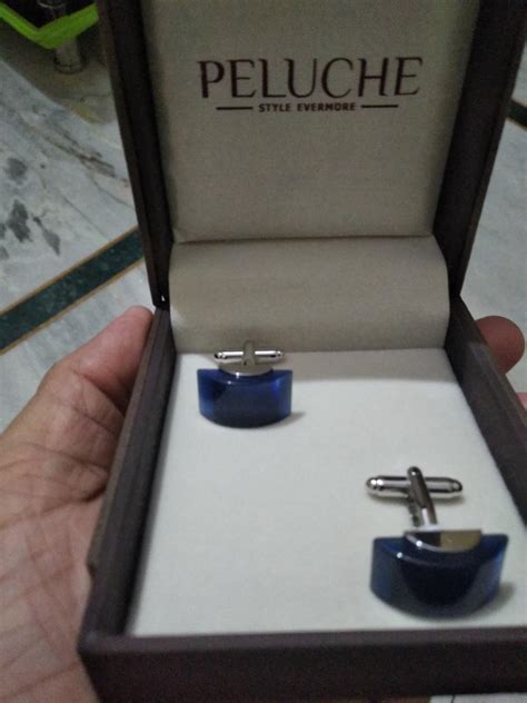 Buy Peluche Saga Blue Cufflinks for Men at Amazon.in
