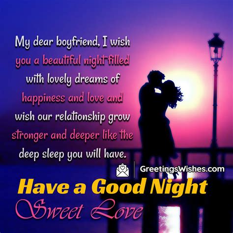 Sweet Good Night Messages for Your Boyfriend - Greetings Wishes