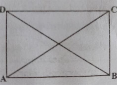 ABCD is a rectangle. AC and BD are diagonals.Write the pairs of ...
