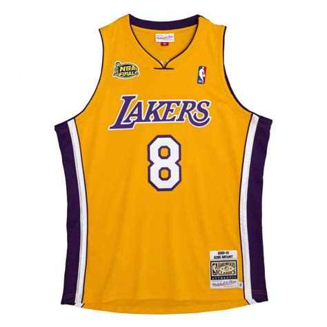 NBA Kobe Bryant Los Angeles Lakers NBA Finals 2000-2001 Mitchell & Ness ...