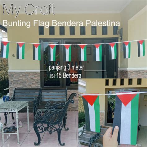 Jual Bendera Palestina bunting flag palestine siap pasang - Kab. Bogor ...