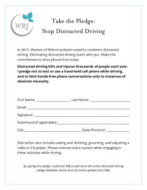Image result for Distracted-Driving Pledge