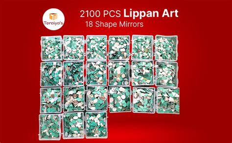 Teraiya's 21 Shape Mirror Kit for Art Craft Work |Mandala Art |Lippan ...