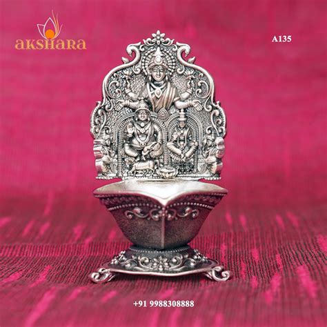 Kubera Lakshmi Deepam – Akshara Silver