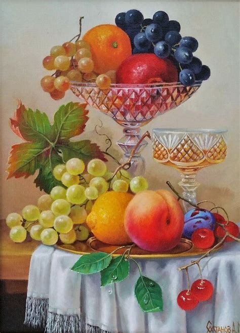 Натюрморт с фруктами | Fruit painting, Fruit, Fruit art