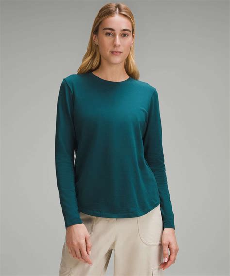 Lululemon Love Long-Sleeve Shirt - Storm Teal (First Release) - lulu ...