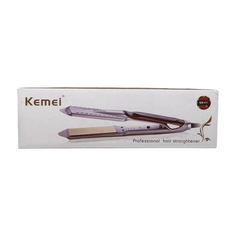 Kemei KM-471 Pro Hair Straightener - Ceramic Tourmaline Iron