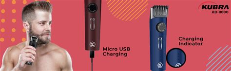 Kubra KB-8000 Cordless Fast Charging IPX6 Waterproof Slim Beard ...