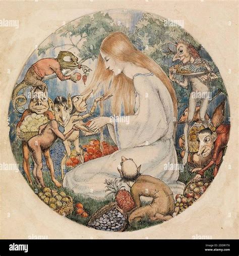 Illustration to Christina Rossetti's Goblin Market by Winifred Knights ...