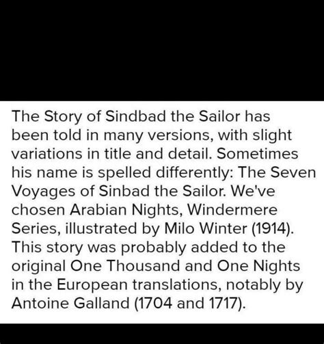 In which situation do you think Sinbad felt most threatened? Why do you ...