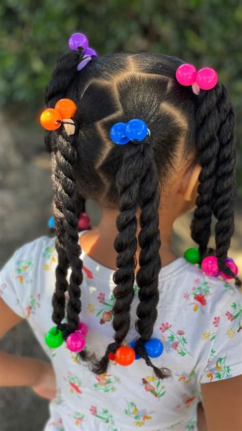 Zig zag parts natural kids hairstyles – Artofit