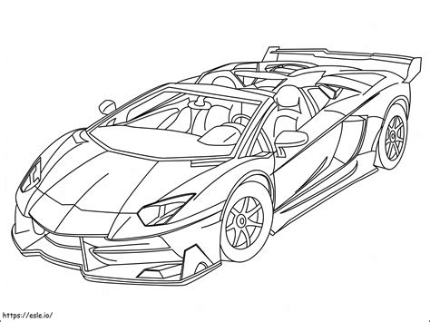Lamborghini Aventador Coloring Page