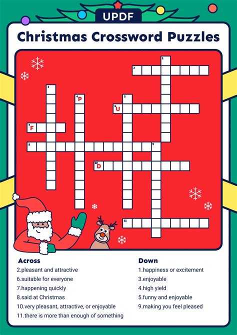 Holiday Cheer: 2026 Christmas Crossword Puzzles | UPDF