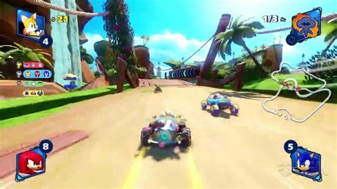 Team Sonic Racing - Hidden Volcano, Lost Palace e Frozen Junkyard