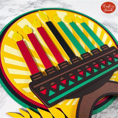 Free Kwanzaa SVG 🕯️ Kwanzaa Cricut Craft Ideas - Craft with Sarah