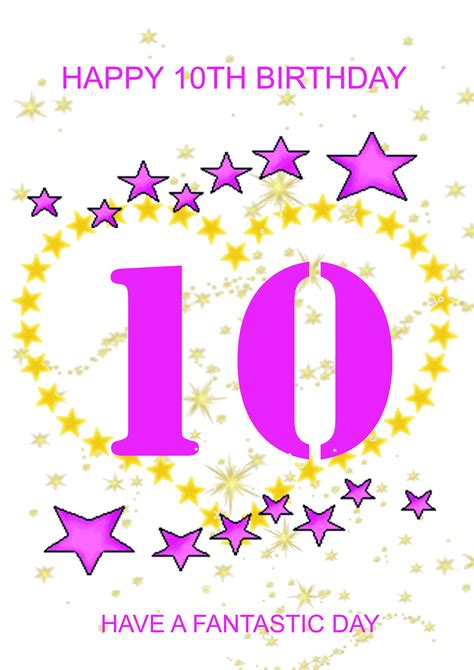 Happy 10th Birthday Images For A Girl | The Cake Boutique