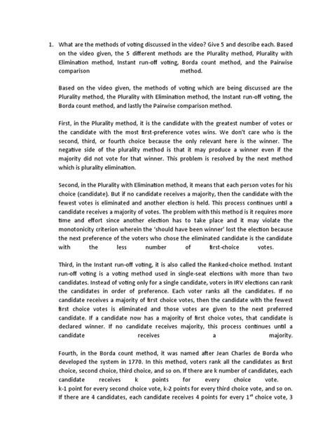 Image result for Math 1332 Voting Methods