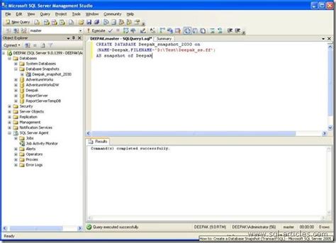 Image result for SQL Snapshot