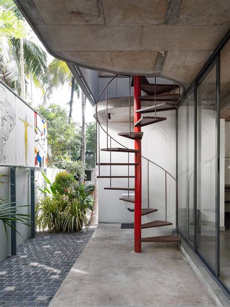 This architect's office embodies the concept of tropical brutalism ...