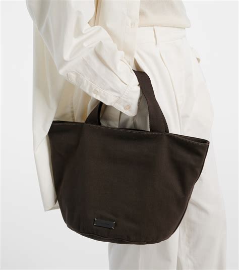 Sisal Medium canvas tote bag in brown - The Row | Mytheresa