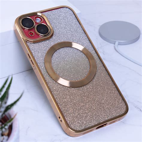Maska(futrola) Shine Magsafe za iPhone 14 6.1 zlatna - Mob-Shop