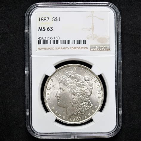 1887 Philadelphia Morgan Silver Dollar NGC MS63 – Numismax