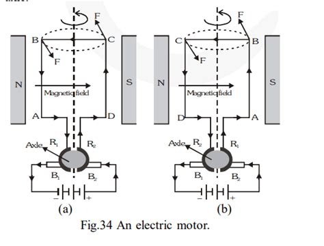Draw a labelled diagram of an electric motor. Explain its principle and ...