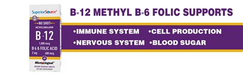Superior Sourceno Shot Vitamin B 12 Methylcobalamin 1000 Mcg B ...
