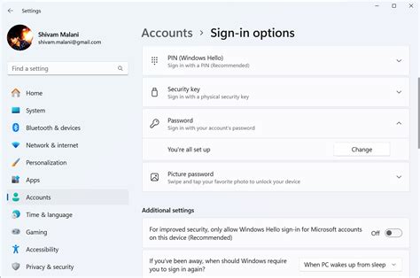 Image result for Windows 11 Setting Password