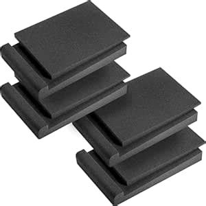 Innconee 4 Pack Acoustic Isolation Pads, Studio Monitor Speaker ...