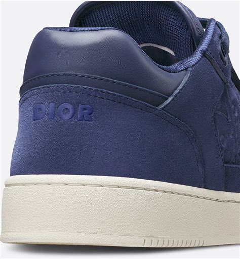 B27 Uptown Low-Top Sneaker Navy Blue Suede and Navy Blue Dior Gravity ...