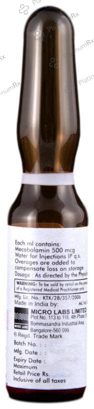 Meconerv 500mcg Injection 1ml | Uses, Price & Substitutes