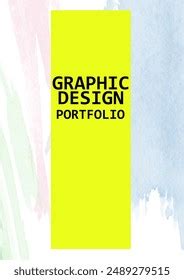 Graphic Design Portfolio Cover Page Stock Illustration 2489272205 | Shutterstock