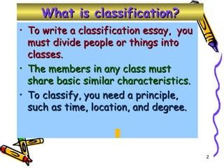 Image result for Classification Writing