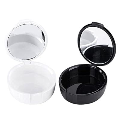 Buy Dental Denture Storage Box With Mirror Glass Teeth Cleaning Tools ...
