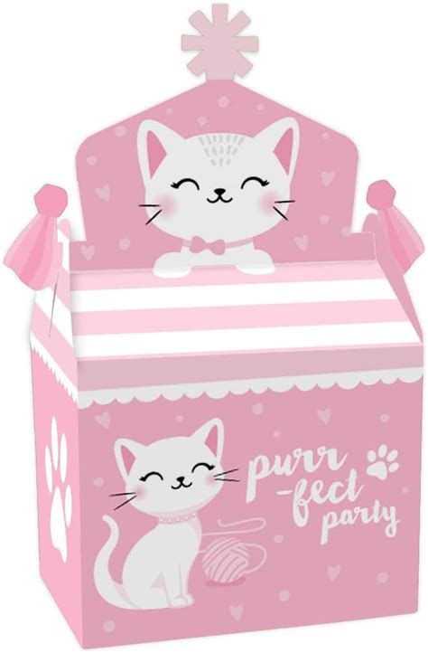 Buy Big Dot of Happiness Purr-fect Kitty Cat - Treat Box Party Favors ...