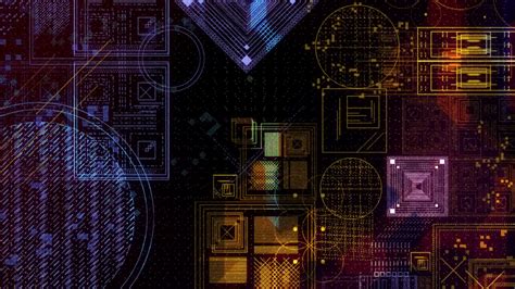 Download wallpaper 1920x1080 geometric, shape, gradient, dark, spots ...