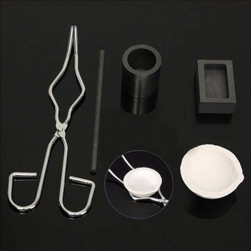 Atoz prime Torch Melting Kit Gold & Silver Crucible Tong Rod Graphite ...