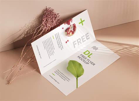 Download Free Bi-Fold DL Brochure Mockup PSD File - PsFiles