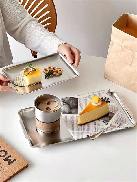 1pc Stainless Steel Cafe Drip Coffee Tray, Industrial Ins Style ...