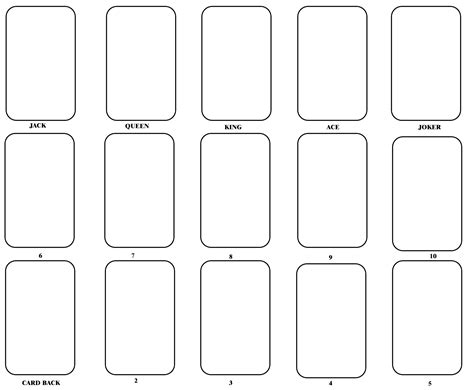 Blank Playing Card Template - Ccalcalanorte.com
