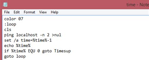 Image result for How to Make a Timer in Notepad