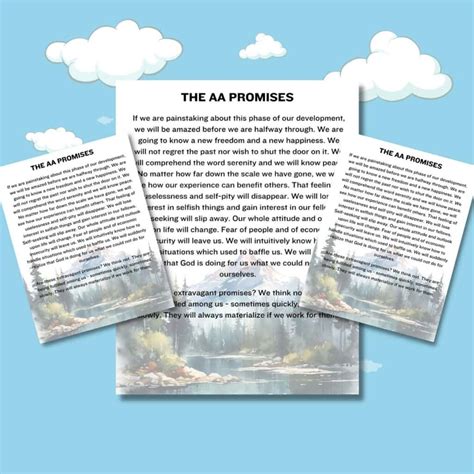 Beautiful AA Promises Printable Sign (Free to Print) - Find a Free ...