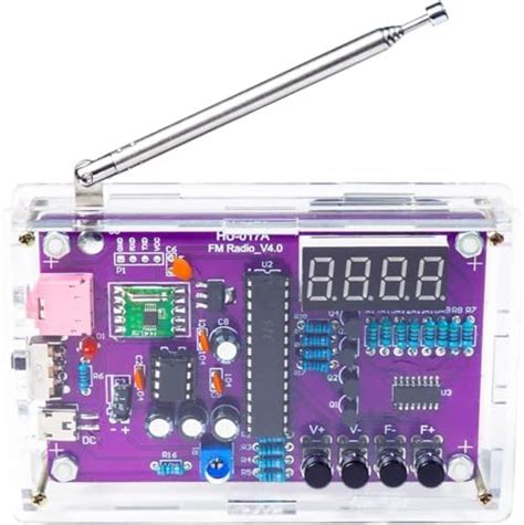 AEDIKO FM Radio Kit Soldering Project DIY Radio Kits FM 87-108MHz with ...