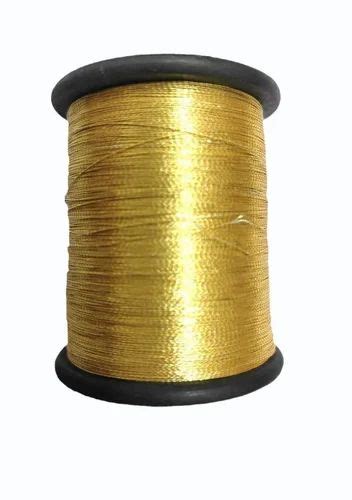 Gold Zari Thread - Dyed Golden Zari Thread from Hyderabad