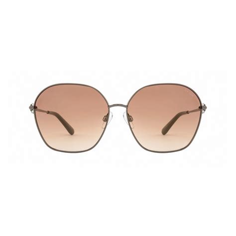Buy Opium Eyewear Women Brown Lens & Gun Metal Round Sunglass With Uv ...
