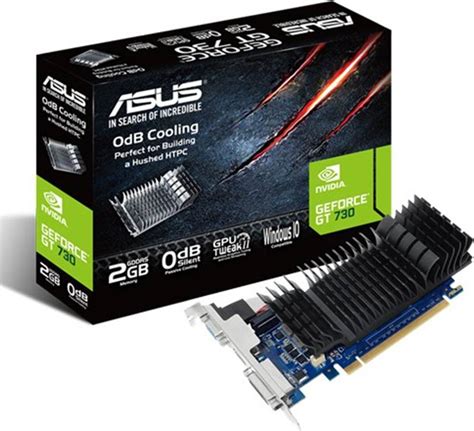 ASUS GT 730 2GB GDDR5 Low Profile Graphics Card (GT730-SL-2GD5-BRK-E ...