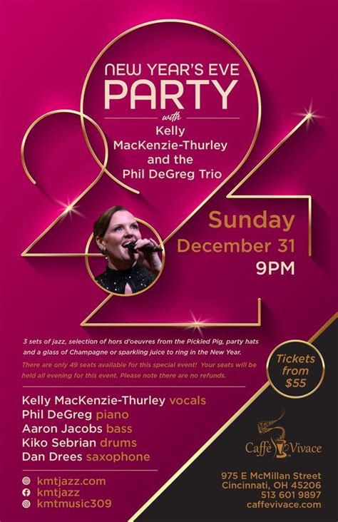 Caffè Vivace New Years Eve Party With Kelly MacKenzie-Thurley and the ...