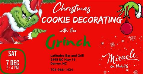 Kids Christmas Cookie decorating with the Grinch, Latitudes Bar and ...